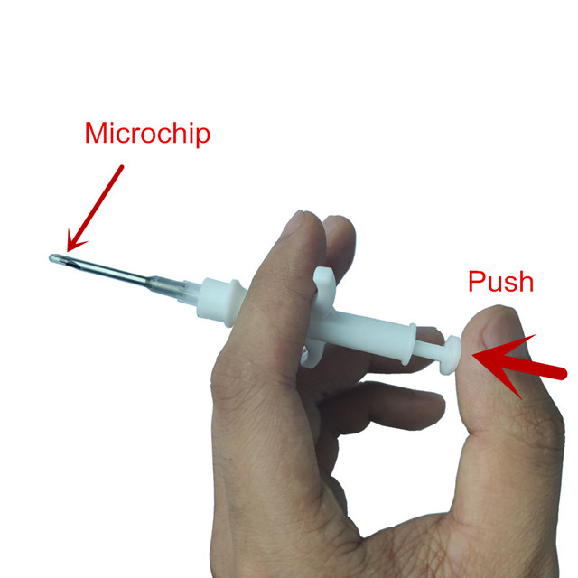 1.4*8mm RFID Implant Microchip With Syringe