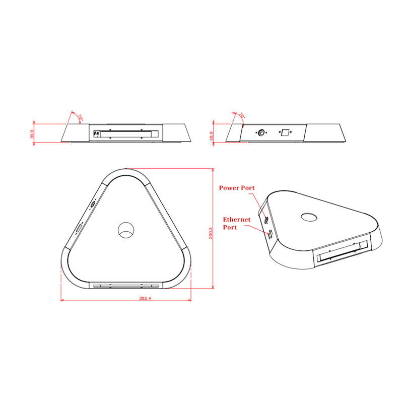 Desktop Stand for Facial Access Control Machine 